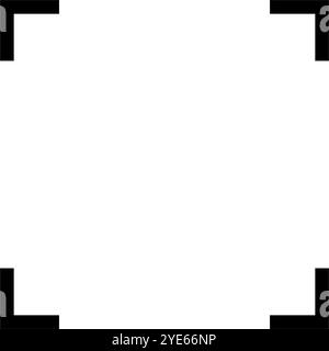 Symbol für einfachen Scan-Rahmen. Editierbarer Vektor. Stock Vektor