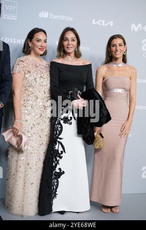 Madrid, Spanien. Oktober 2024. Isabel Preyslerm, Tamara Falco und Ana Boyer nehmen 2024 am 29. Oktober 2024 an der Real Casa de Correos in Madrid Teil. Quelle: SIPA USA/Alamy Live News Stockfoto