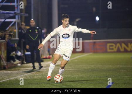 Oviedo, Spanien, 29. Oktober 2024: Real Valladolid Spieler Luca Rosa (22) mit dem Ball während der 1. Runde der Copa de SM El Rey 2024-25 zwischen Astur CF und Real Valladolid, am 29. Oktober 2024, Hermanos Llana Stadium in Oviedo, Spanien. Quelle: Alberto Brevers / Alamy Live News. Stockfoto