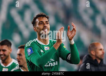 Leonardo Rocha (Radomiak Radom) wurde während des PKO BP Ekstraklasa Spiels zwischen den Teams Radomiak Radom und Puszcza Niepolomice im Stadion Miejski im gesehen. Braci Czachorow. Stockfoto