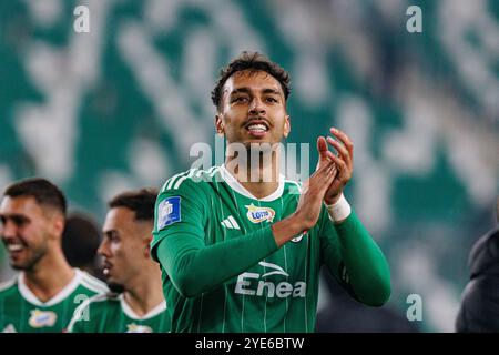 Leonardo Rocha (Radomiak Radom) wurde während des PKO BP Ekstraklasa Spiels zwischen den Teams Radomiak Radom und Puszcza Niepolomice im Stadion Miejski im gesehen. Braci Czachorow. Stockfoto