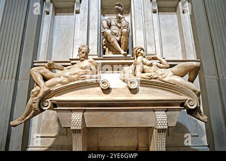 Grabmal in der Medici-Kapelle in Florenz Italien Stockfoto