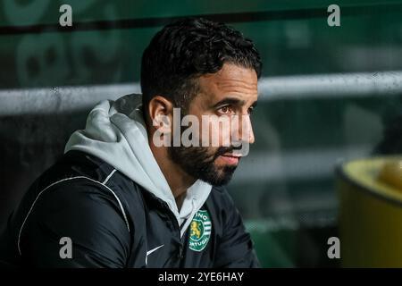 Lissabon, Portugal . Oktober 2024. Lissabon, Portugal, 5. Oktober 2024: Ruben Amorim Sporting CP Coach in Aktion während des TACA da Liga Spiels zwischen Sporting CP gegen CD Nacional im Estadio Jose Alvalade, Lissabon am 29. Oktober 2024 (João Bravo /SPP) Credit: SPP Sport Press Photo. /Alamy Live News Stockfoto