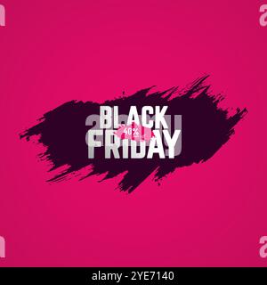 Black Friday 40 Prozent Verkauf aus Konzept für Promotion Rabatt Vektor Illustration Templaes Design, Verkauf weg Text auf rosa Hintergrund Stock Vektor