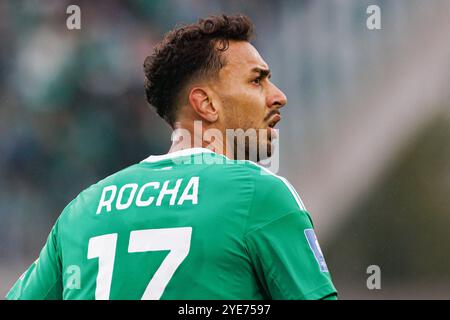 Radom, Polen. Oktober 2024. Leonardo Rocha (Radomiak Radom) wurde während des PKO BP Ekstraklasa Spiels zwischen den Teams Radomiak Radom und Rakow Czestochowa im Stadion Miejski im gesehen. Braci Czachorow. Endpunktzahl; Radomiak Radom 0:2 Rakow Czestochowa (Foto: Maciej Rogowski/SOPA Images/SIPA USA) Credit: SIPA USA/Alamy Live News Stockfoto