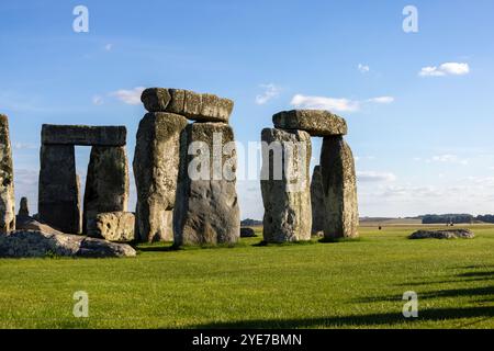 Monument of Stonehenge an einem Nachmittag in England Stockfoto