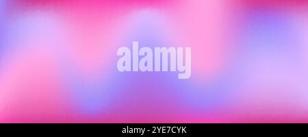 Verlaufsfarbener Hintergrund. Weiche rosa und violette Körnung. Verschwommenes Retro-Poster mit abstrakter Rauschstruktur. Vektor Stock Vektor