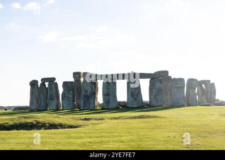 Monument of Stonehenge an einem Nachmittag in England Stockfoto