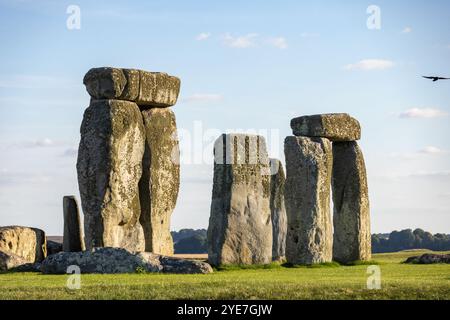 Monument of Stonehenge an einem Nachmittag in England Stockfoto