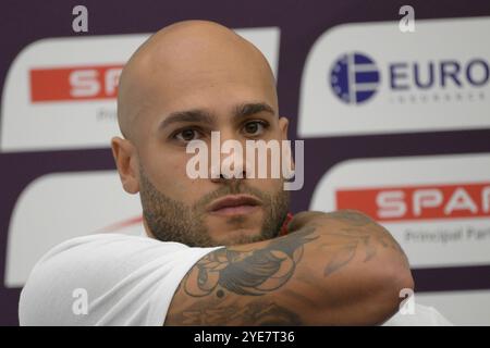 Roma, Italien. Juni 2024. Marcell Jacobs während der Pressekonferenz zur Präsentation der 26. Ausgabe der Leichtathletik-Europameisterschaft 2024 in Rom, Italien - Donnerstag, 6. Juni 2024 - Sport, Leichtathletik (Foto: Fabrizio Corradetti/LaPresse) Credit: LaPresse/Alamy Live News Stockfoto