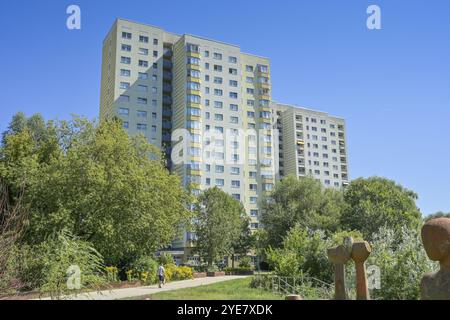 Hochhäuser Neustaedter Havelbucht, Breite Straße, Mauer am Kiez, Potsdam, Brandenburg, Deutschland, Europa Stockfoto