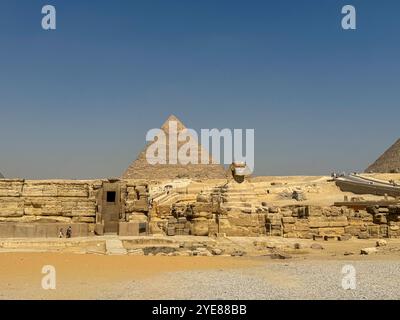 Pyramiden von gizeh in kairo Reiseführer Stockfoto