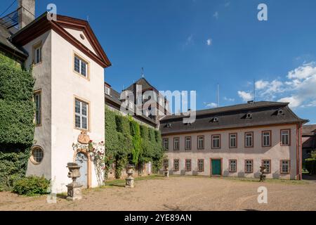 Laubach, Schloß, Südhof Stockfoto