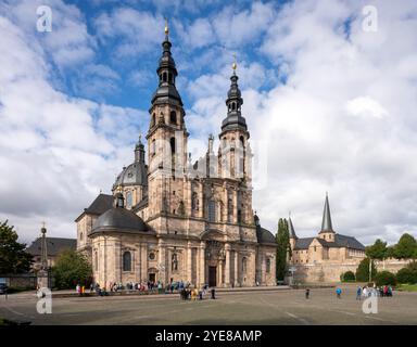 Fulda, Dom St. Salvator und Kath. Filialkirche St. Michael, Blick von Südosten Stockfoto