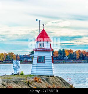 Oka Lighthouse - mehrere Ausblicke Stockfoto