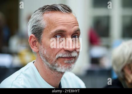 Salon Iris Noir de Bruxelles - Salon spécialisé dans le roman noir et le Polar | Iris noir Buchmesse und Schriftsteller in Brüssel Stockfoto