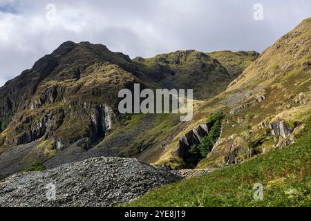 Dramatische Landschaft im Kentmere Valley nördlich von Kendal im Lake District National Park, Cumbria, England. Stockfoto