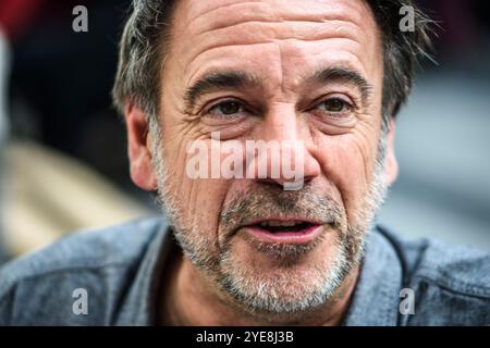 Salon Iris Noir de Bruxelles -Salon spécialisé dans le roman noir et le Polar | Iris noir Buchmesse und Schriftsteller in Brüssel - Pix Michel Bussi Stockfoto