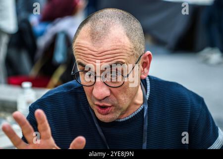 Salon Iris Noir de Bruxelles - Salon spécialisé dans le roman noir et le Polar | Iris noir Buchmesse und Schriftsteller in Brüssel - Pix: Matthias Koping Stockfoto