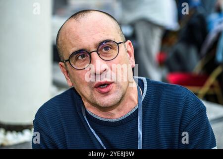Salon Iris Noir de Bruxelles - Salon spécialisé dans le roman noir et le Polar | Iris noir Buchmesse und Schriftsteller in Brüssel - Pix: Matthias Koping Stockfoto