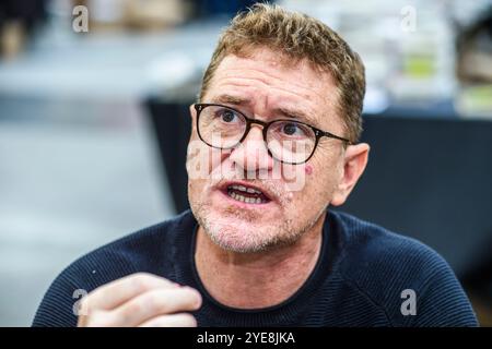 Salon Iris Noir de Bruxelles - Salon spécialisé dans le roman noir et le Polar | Iris noir Books fair and Writers in Brussels Pix: Nicolas Lebel Stockfoto