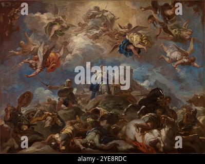 Judith zeigt den Kopf des Holofernes Luca Giordano, Italienisch, 1634–1705 1703–4 Stockfoto