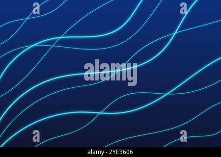Hintergrund mit abstrakten sich kreuzenden Neonlichtlinien Stockfoto