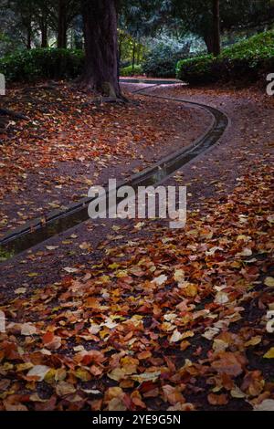 Water Rill im Rousham House and Gardens, Oxfordshire, England Stockfoto