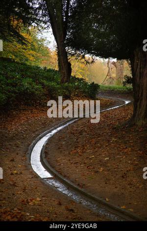 Water Rill im Rousham House and Gardens, Oxfordshire, England Stockfoto