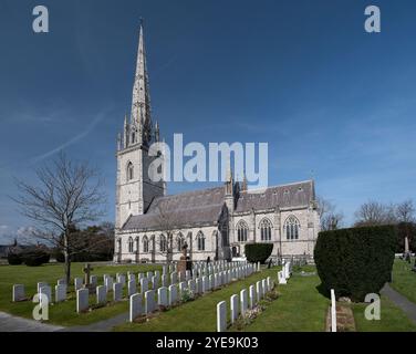 St Margaret's Church, Bodelwyddan, Vale of Clwyd, Denbighshire, Nordwales, UK Stockfoto