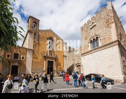 Kirche St. Katharina von Alexandria in Taormina, Sizilien, Italien; Taormina, Sizilien, Italien Stockfoto