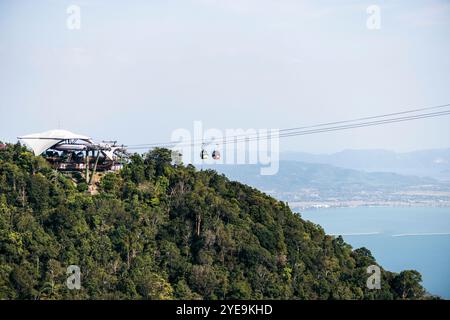 Seilbahn Langkawi Skybridge; Langkawi, Malaysia Stockfoto