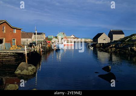 Angelgemeinde Peggy's Cove in Nova Scotia, Kanada; Peggy's Cove in Nova Scotia, Kanada Stockfoto