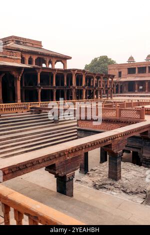 Grab von Salim Chishti in Jama Masjid; Fatehpur Sikri, Uttar Pradesh, Indien Stockfoto