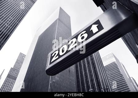 Hintergrund für ein Jahr 2026-Konzept Stockfoto