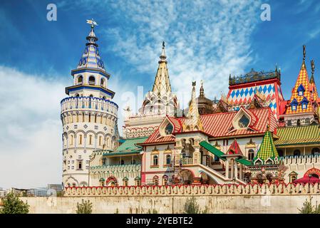 Der ikonischen Komplex "Kreml in Ismailowo" aka Izmailovskiy Kreml, ein kulturelles Zentrum in Moskau, Russland Stockfoto