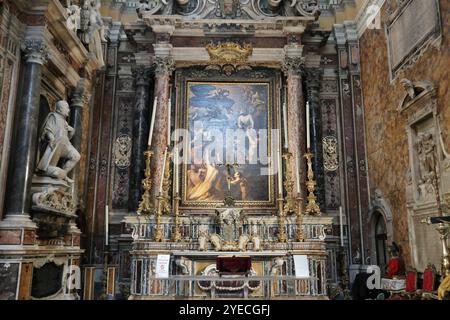 Neapel - Abside della Chiesa del Purgatorio ad Arco Stockfoto