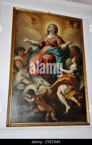 Neapel - Assunzione della Vergine di Paolo de Matteis nella Chiesa del Purgatorio ad Arco Stockfoto