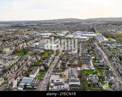 Drohnenansicht von Elgin Moray Schottland Stockfoto