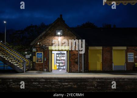 Maghull Station Gewinner des besten Bahnhofs Englands Stockfoto