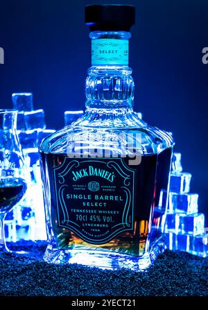 Jack Daniels Single Barrel Whiskey. Stockfoto