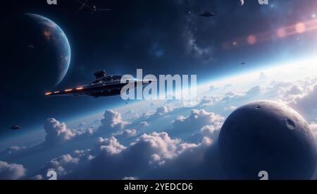 UFOs auf der Erde Stockfoto