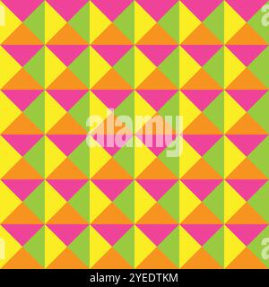 Nahtloses Vektormuster farbiger geometrischer Muster Stock Vektor