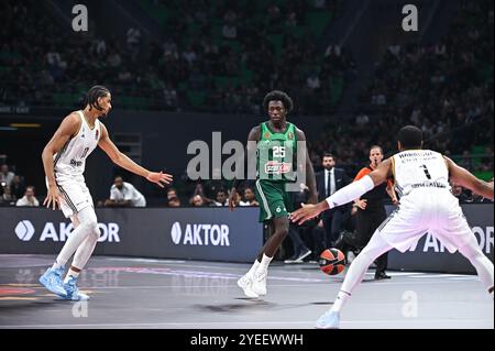 Athen, Athen, Griechenland. 30. Oktober 2024. 25 KENDRICK NUNN von Panathinaikos AKTOR Athen spielt während des Spiels der Euroleague, Runde 6, zwischen Panathinaikos AKTOR Athen und LDLC ASVEL Villeurbanne am 30. Oktober 2024 in Athen. (Kreditbild: © Stefanos Kyriazis/ZUMA Press Wire) NUR REDAKTIONELLE VERWENDUNG! Nicht für kommerzielle ZWECKE! Stockfoto