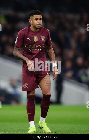 LONDON, UK - 30. Oktober 2024: Savinho aus Manchester City während des letzten 16 Spiels zwischen Tottenham Hotspur und Manchester City im Tottenham Hotspur Stadium (Foto: Craig Mercer/ Alamy Live News) Stockfoto