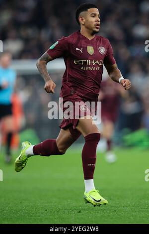 LONDON, UK - 30. Oktober 2024: Savinho aus Manchester City während des letzten 16 Spiels zwischen Tottenham Hotspur und Manchester City im Tottenham Hotspur Stadium (Foto: Craig Mercer/ Alamy Live News) Stockfoto