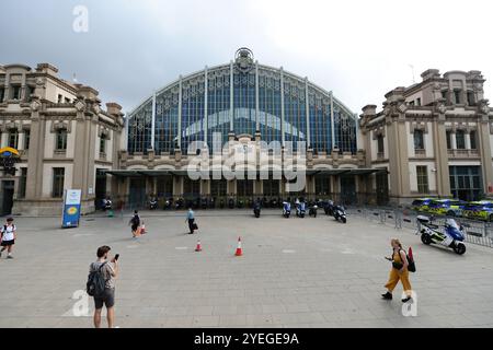 Busbahnhof Barcelona Nord Stockfoto