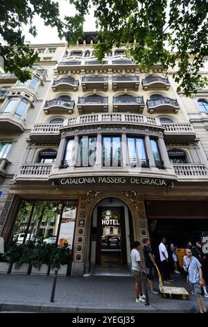 Catalonia Passeig de Gracia Hotel in Barcelona, Spanien. Stockfoto