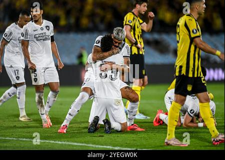 Montevideu, Uruguay. 30. Oktober 2024. Während des Peñarol x Botafogo, einem Spiel, das für die zweite Etappe des Copa Libertadores Semifinals 2024 gültig ist, das am Abend dieses Mittwochs (30) im Centenário-Stadion in Montevideo, Uruguay, ausgetragen wurde. Quelle: Nayra Halm/FotoArena/Alamy Live News Stockfoto