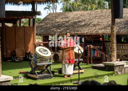 Polynesisches Kulturzentrum Stockfoto